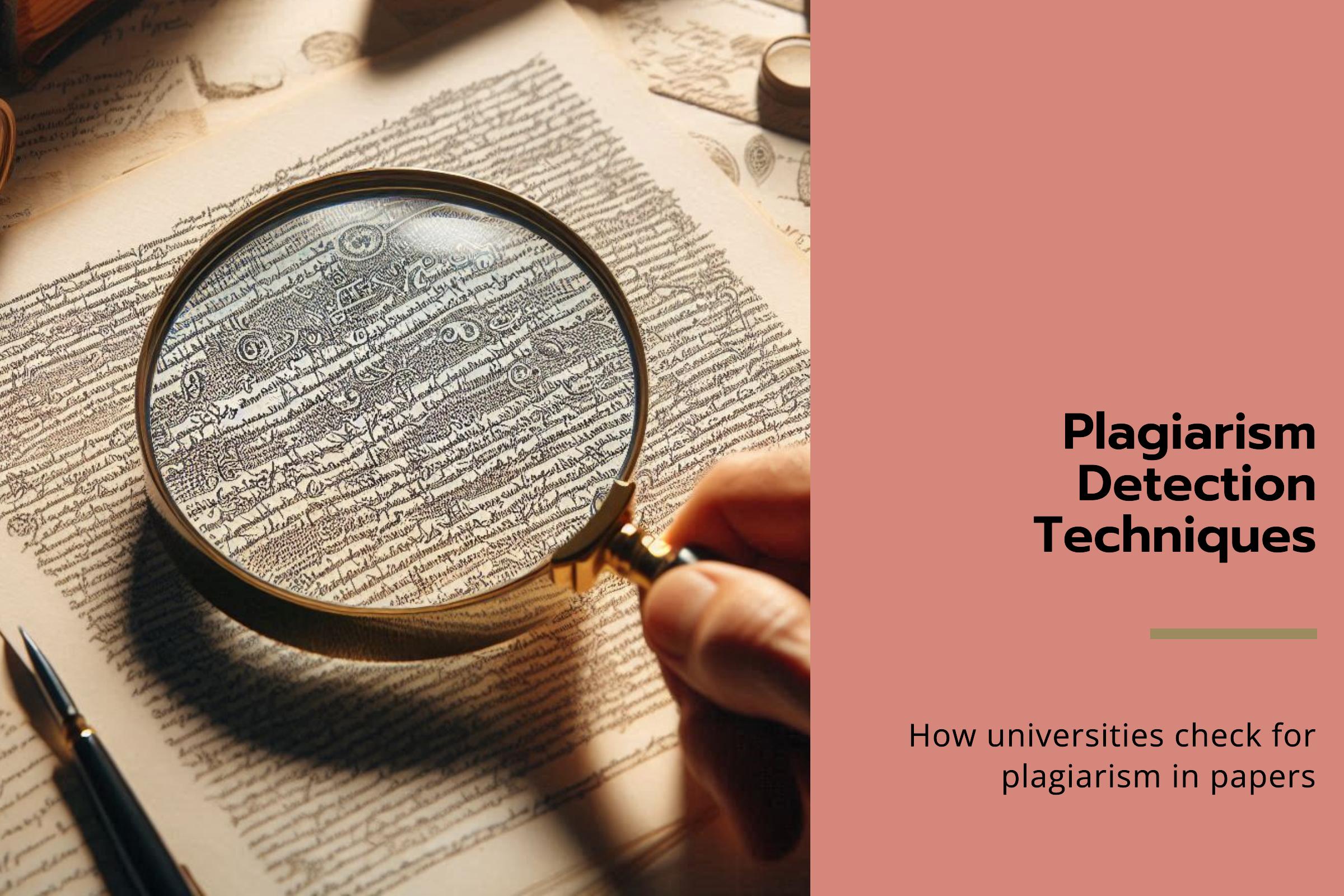 How universities check for plagiarism?}}